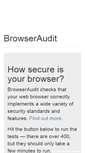 Mobile Screenshot of browseraudit.com