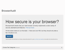 Tablet Screenshot of browseraudit.com